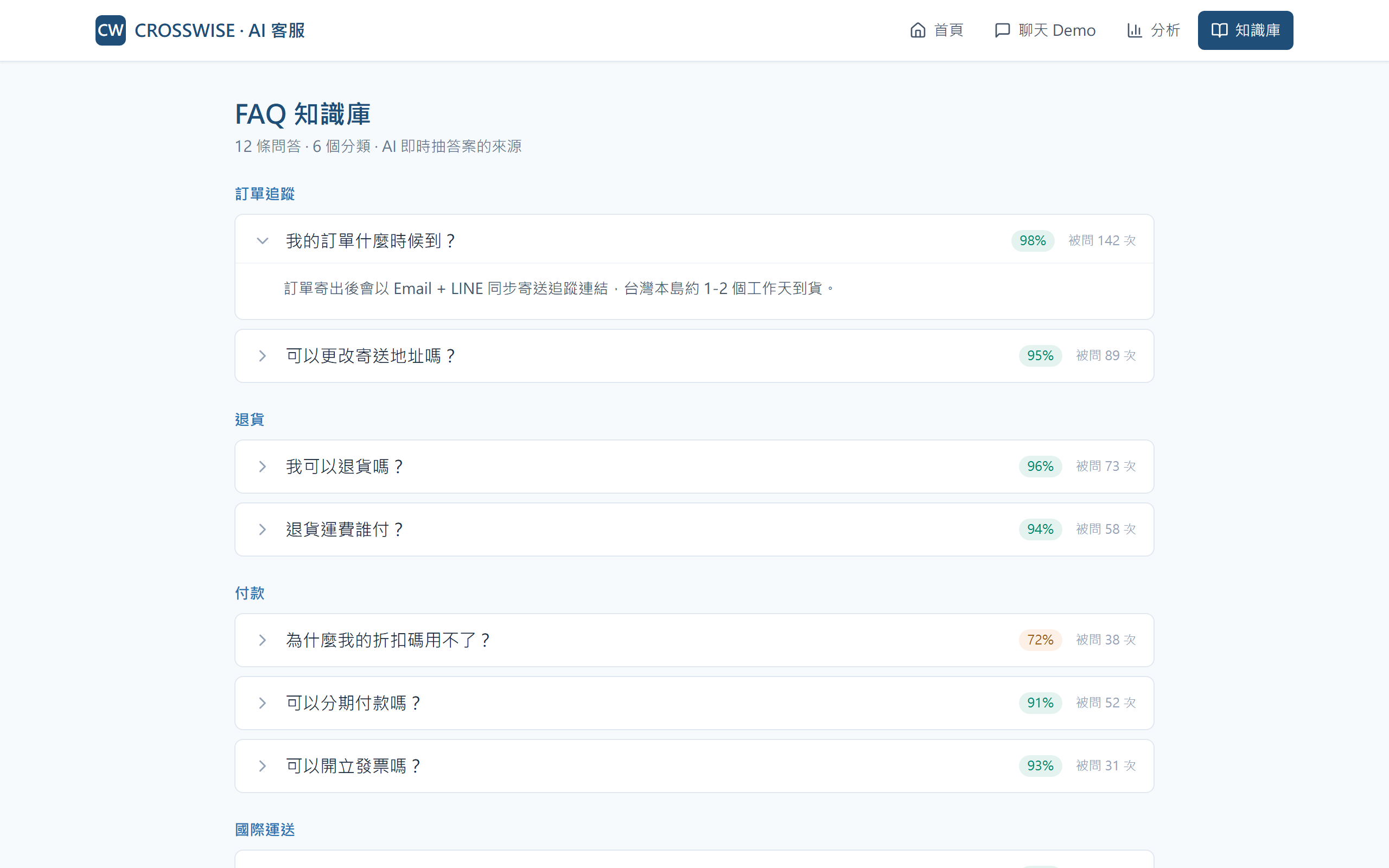 AI 客服系統 截圖 5